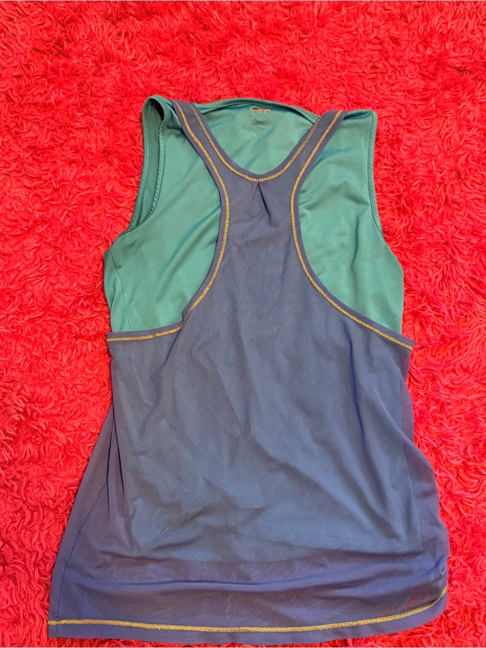 Puma Blue & Teal Athletic Tank Top - Picture 4 of 4